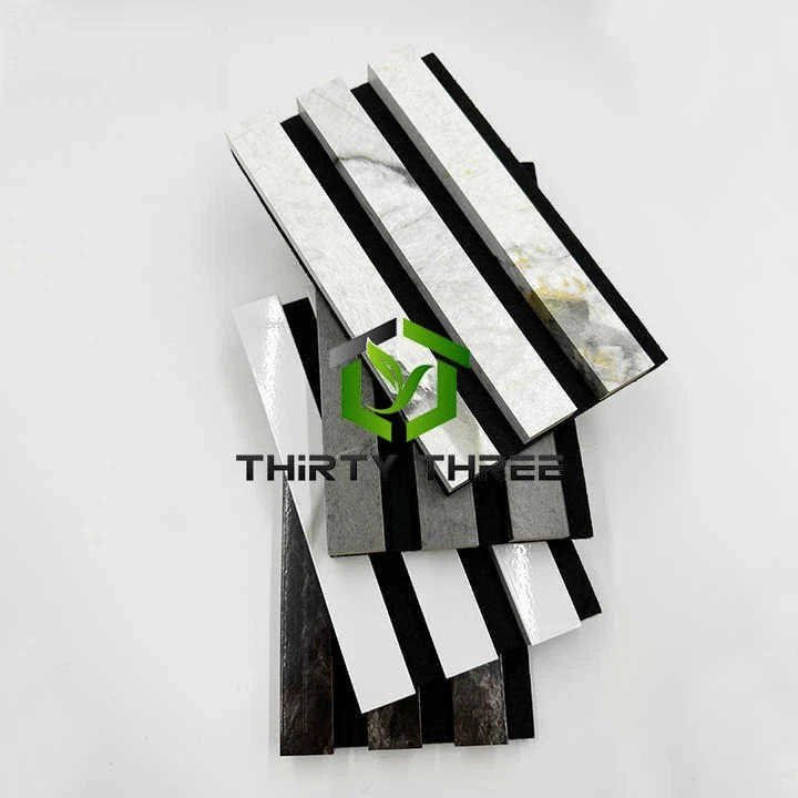 Eco-friendly 21mm/18mm PVC Film MDF With Polyester Fiber Acoustic Panel